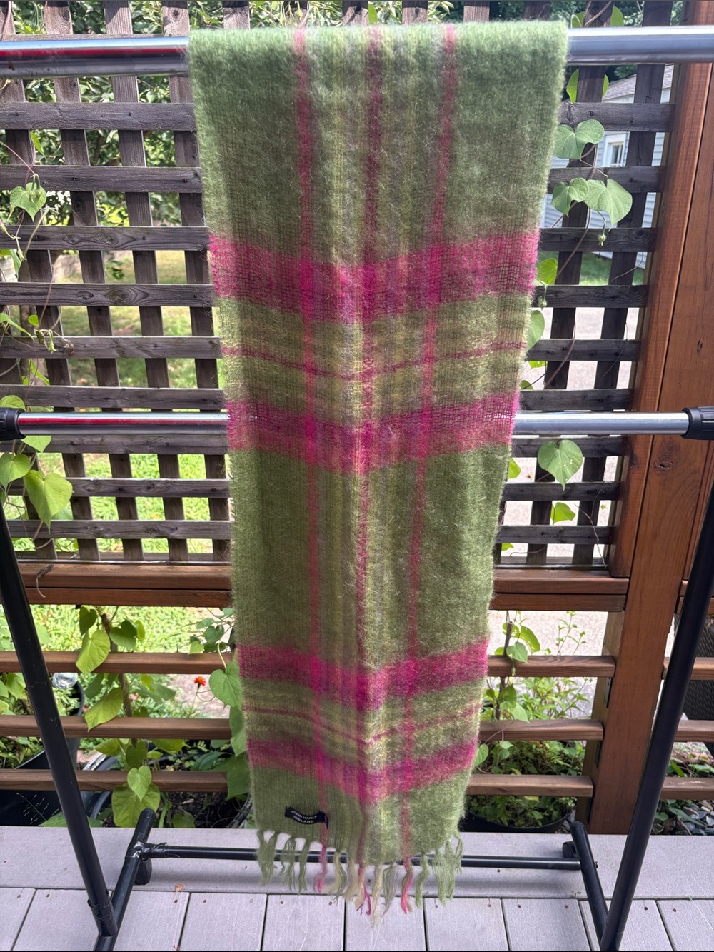 Vintage John Hanly Mohair Wool Scarf